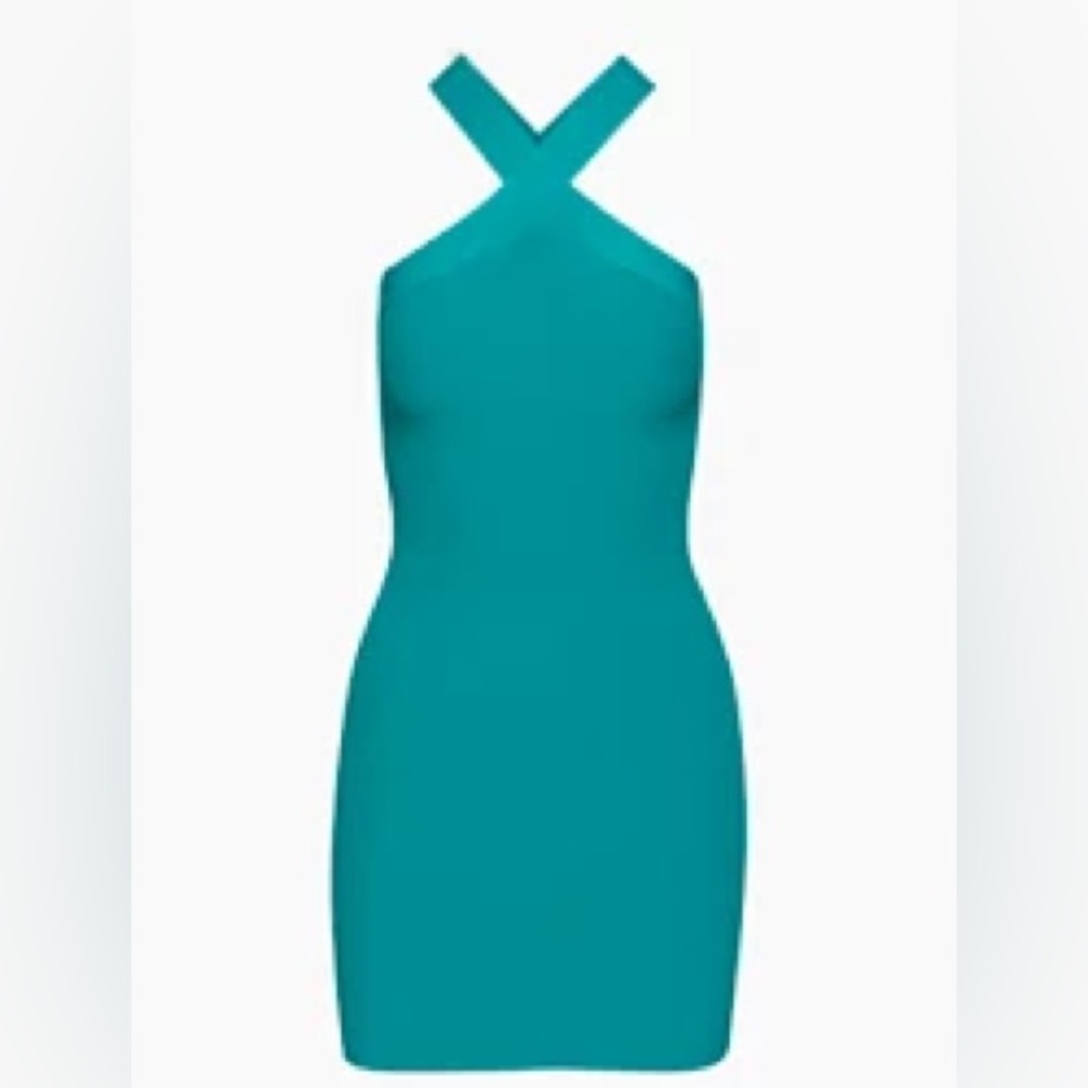 Aritzia Sculpt Knit Criss Cross Mini Dress Size Medium